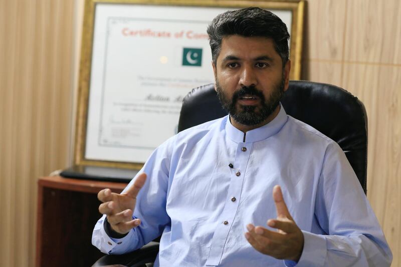 Abdul Khaliq, Head of Programmes for ActionAid of ActionAid Pakistan gestures during an interview with Reuters in Islamabad, Pakistan October 4, 2018. REUTERS/Faisal Mahmood