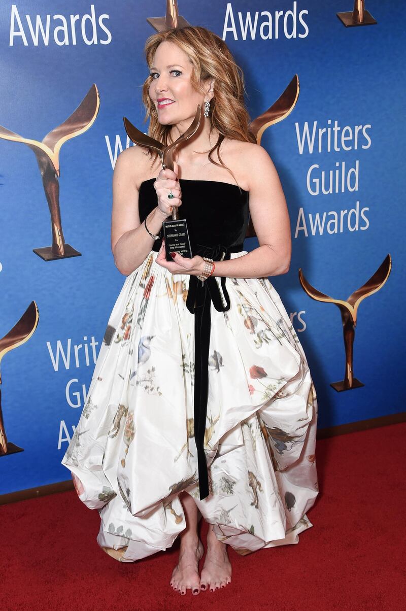 TV writer Stephanie Gillis appears at the 2019 Writers Guild Awards in LA. AP