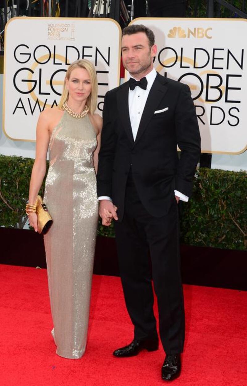 Actors Naomi Watts and Liev Schreiber. AFP