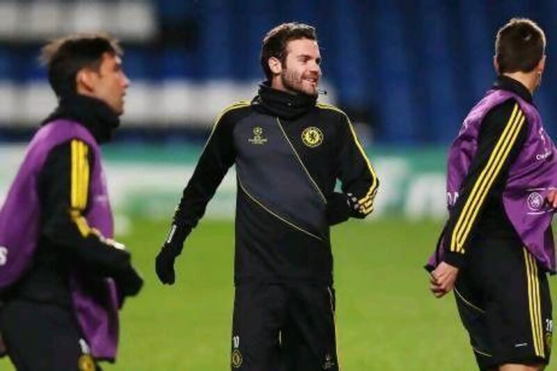 Juan Mata, centre, admits that he didn't understand the rivalry with Liverpool when he first arrived at Stamford Bridge.