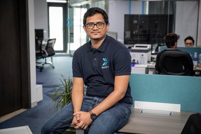 Thawseef Jaleel says Shyft might consider talking to venture capital companies by 2022, as it looks to raise more funds and launch in new cities. Antonie Robertson / The National

