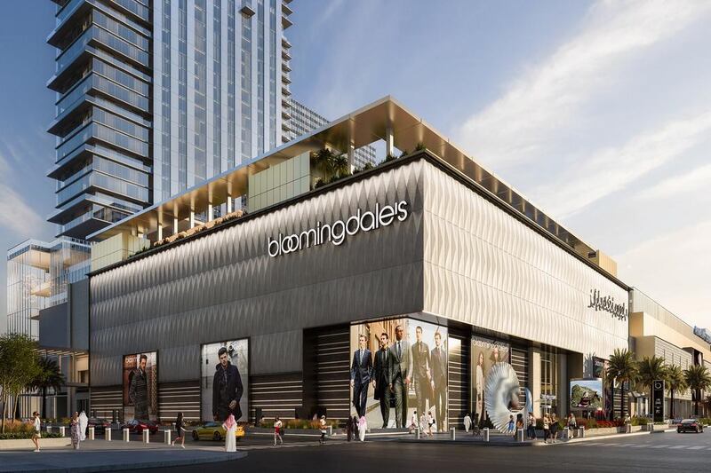 Above, the Al Maryah Central mall exterior showing Bloomingdales. Courtesy Gulf Related