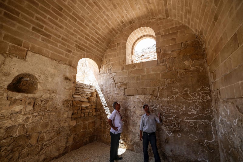The archaeological site of Saint Hilarion in the centre of the Gaza Strip. All photos: AFP