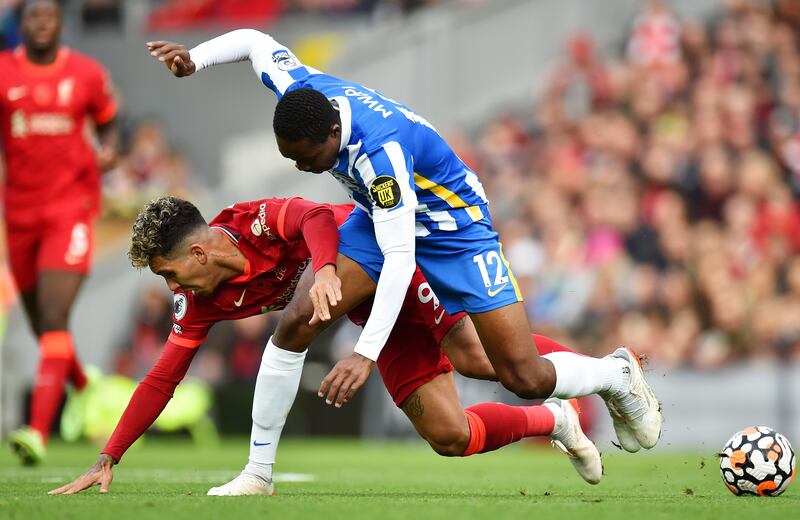 Enock Mwepu - 7: The Zambian chipped in an exquisite goal and worried the defence throughout. His movement was excellent but his passing needs to be sharper. EPA