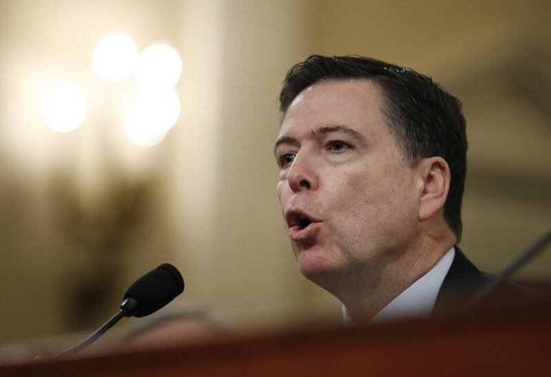 FBI director James Comey testifies on Capitol Hill in Washington. Manuel Balce Ceneta / AP