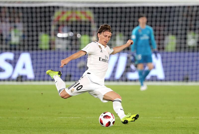 Luka Modric (Real Madrid) Has the chance to end an exceptional year that has him win the Champions League with his club side, help Croatia to a first ever World Cup final and then won the Ballon d'Or in December, being the first person to be awarded it not called Cristiano Ronaldo or Lionel Messi since 2007. Will look to pull Al Ain apart from centre of the park with his incisive passing. AFP