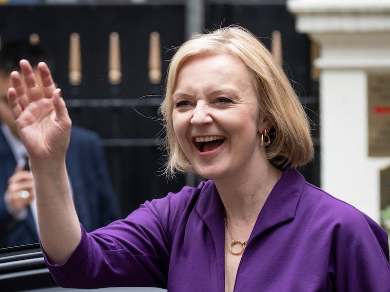 New Conservative Party Leader Liz Truss following the announcement of her win arrives at Conservative Central Office, London , 05 September 2022. EPA