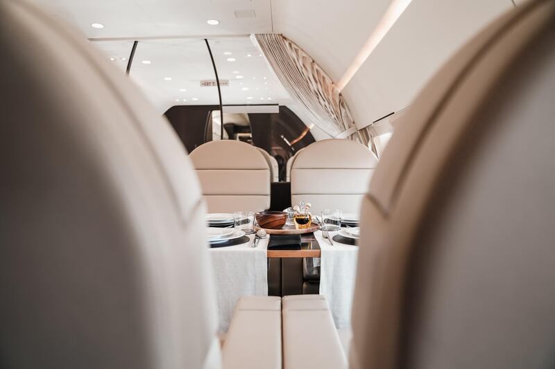 Royal Jet revealed its newly refurbished and upgraded Boeing Business Jet aircraft. Photo: Royal Jet