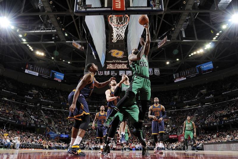 The Boston Celtics, in green, have proven to be much improved to last year’s squad that was swept out of the play-offs by the Cleveland Cavaliers. David Liam Kyle / Getty Images