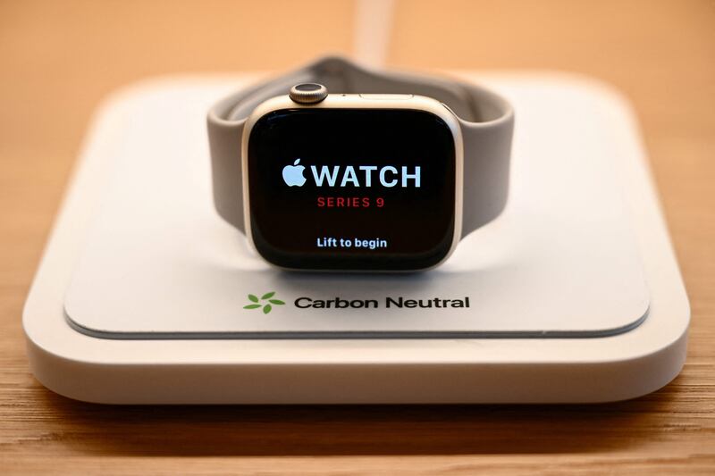 The ban on Apple's latest smartwatch models came into effect on Tuesday, with the Apple Watch Series 9 and Apple Watch Ultra 2 no longer available in stores or online. AFP