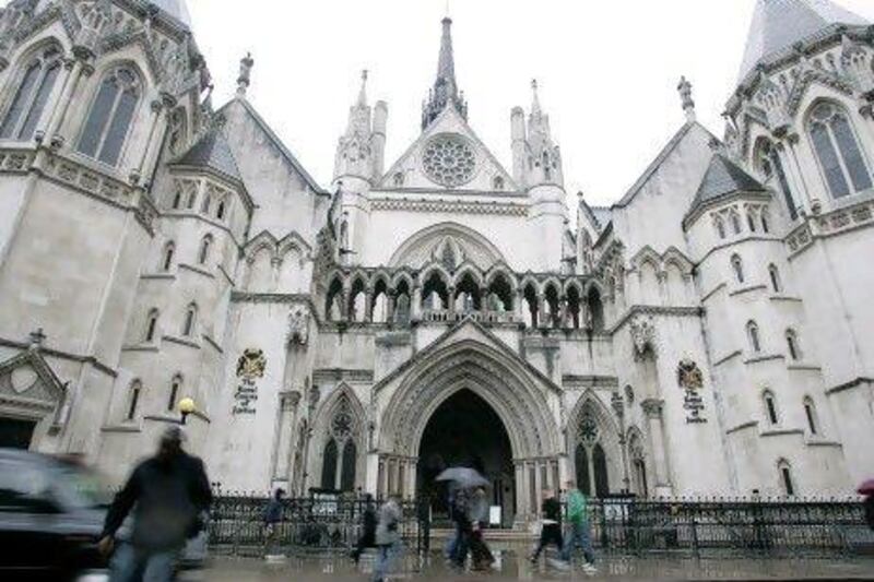 The Royal Courts of Justice in London. AP