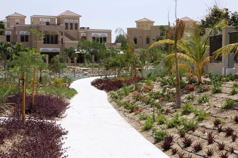 Newly built villas in the Al Barari development. ANTONIE ROBERTSON / The National