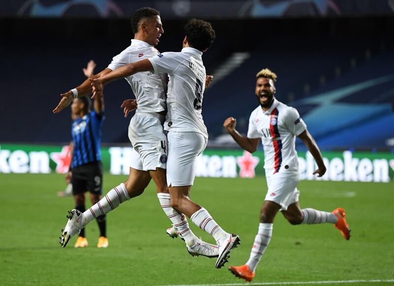Quarter-final, August 12, 2020 - Atalanta 1 (Pasalic 27') PSG 2 (Marquinhos 90', Choupo-Moting 90'+3): It looked like the Champions League curse was set to hit PSG again six months after their last Euro match due to the Covid-19 enforced hiatus, as the in-form Italians led through Mario Pasalic with only injury-time remaining in Lisbon. But goals from Marquinhos and Eric Maxim Choupo-Moting earned PSG a last-gasp victory and a semi-final spot for the first time in 25 years. AFP