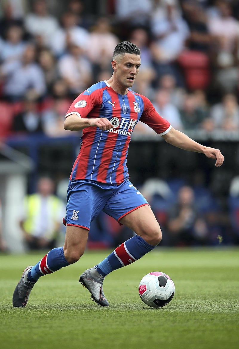 LONDON, ENGLAND - AUGUST 31: Martin Kelly of Crystal Palace in action during the Premier League match between Crystal Palace and Aston Villa at Selhurst Park on August 31, 2019 in London, United Kingdom. (Photo by Christopher Lee/Getty Images)