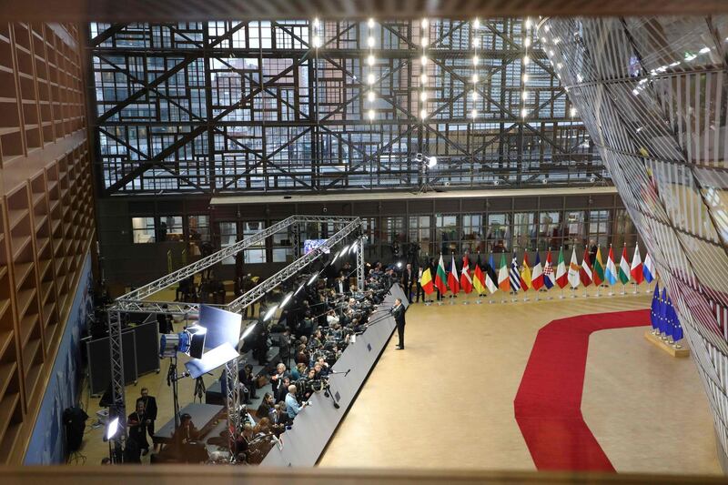 A general view of the council in Brussels. AFP