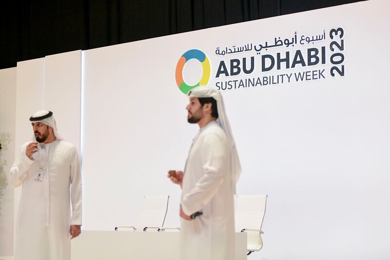 Abu Dhabi Sustainability Week's special edition will take place at Cop28 in Dubai. Khushnum Bhandari / The National