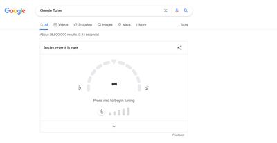 With an intuitive interface, similar to many app-based chromatic tuners, Google's tuner will be easy-to-use at first glance