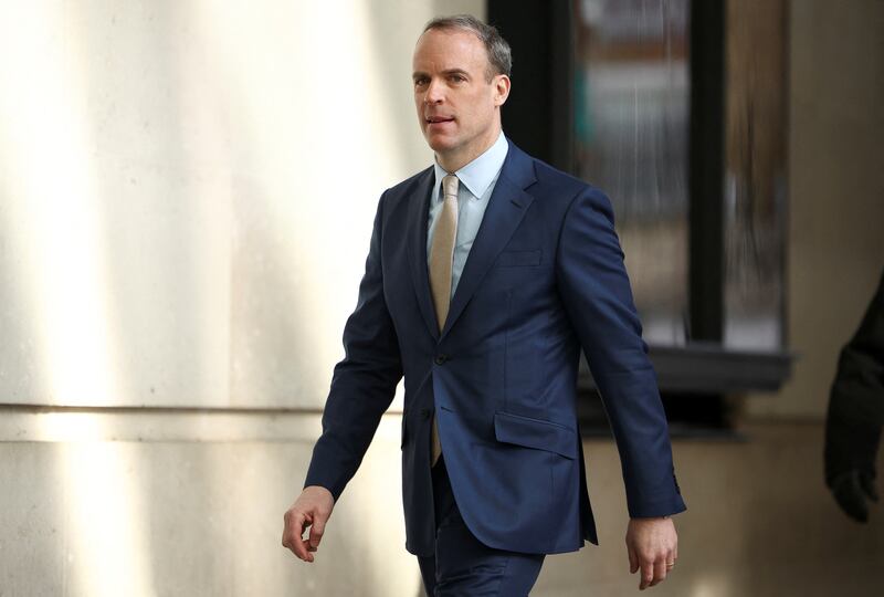 British Deputy Prime Minister Dominic Raab says Russian army leaders could be charged if they followed 'illegal orders'. Reuters