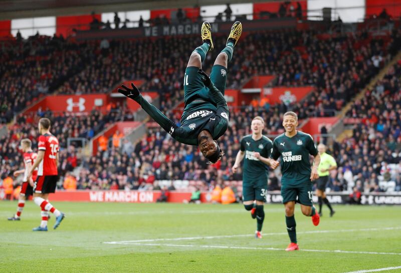 Southampton 0 Newcastle United 1: Winger Allan Saint-Maximin scored the winner 11 minutes from time to earn Newcastle their first victory in five games. Magpies midfielder Matt Ritchie saw his first-half penalty saved by Alex McCarthy, while Moussa Djnepro was shown a red card for a nasty foul on Isaac Hayden. The win moved Newcastle above Southampton in the table and eight points clear of the relegation zone. Reuters