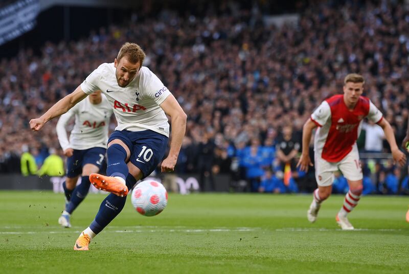 Kane scores from the spot. Getty