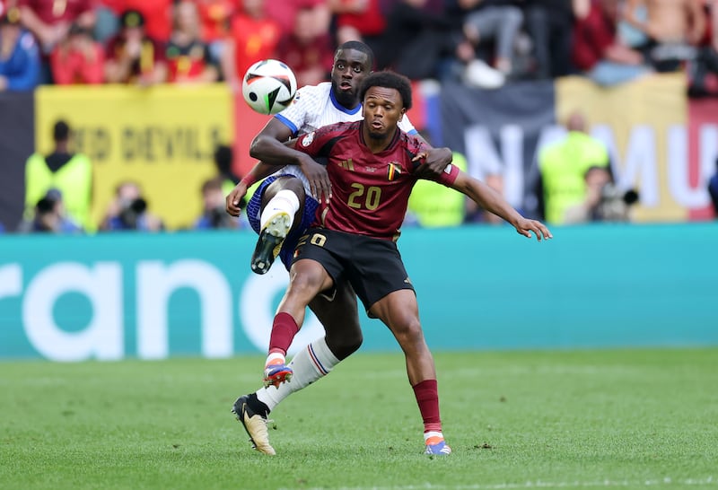 First start of tournament for player who scored goals for fun at Leipzig this season but pretty thankless task here with Belgium offering little service to attacking pair. Getty Images