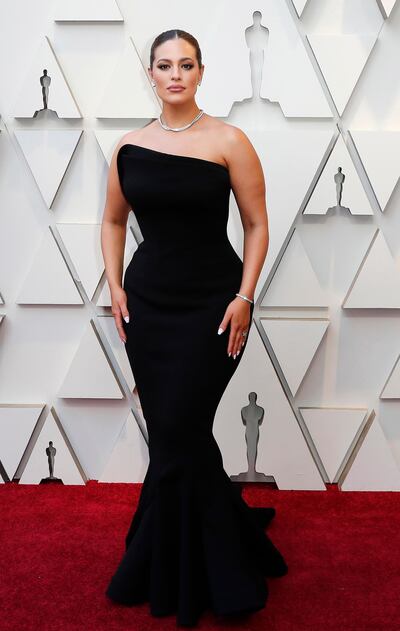 epa07394234 Ashley Graham arrives for the 91st annual Academy Awards ceremony at the Dolby Theatre in Hollywood, California, USA, 24 February 2019. The Oscars are presented for outstanding individual or collective efforts in 24 categories in filmmaking.  EPA/ETIENNE LAURENT