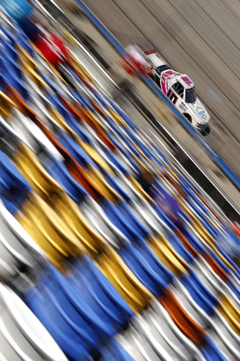 Chevrolet driver Jennifer Jo Cobb during the Nascar Gander Outdoors Truck Series South Carolina Education Lottery 200 at Darlington Raceway in South Carolina on Sunday, September 6. AFP