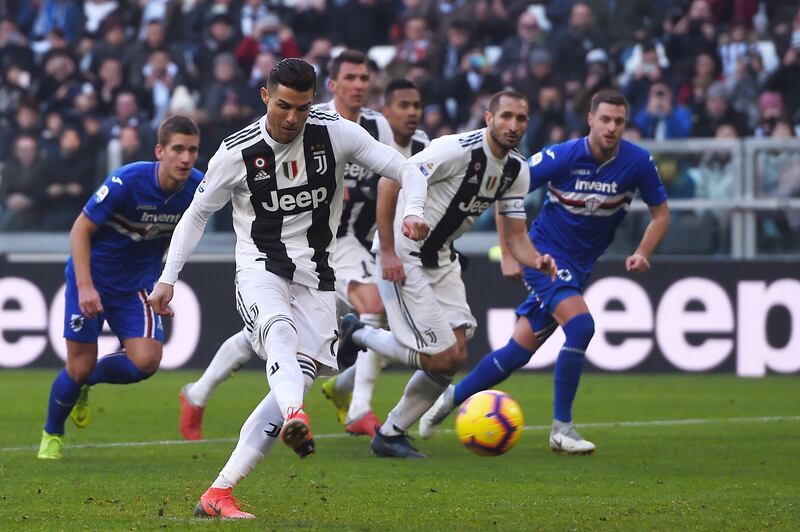 2018-19 31 goals (Juventus 28, Portugal 3). Getty Images