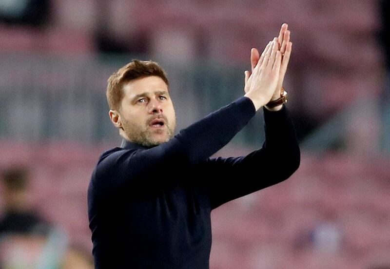 FILE PHOTO: Tottenham manager Mauricio Pochettino at Camp Nou, Barcelona, Spain - December 11, 2018. Action Images via Reuters/Paul Childs/File Photo