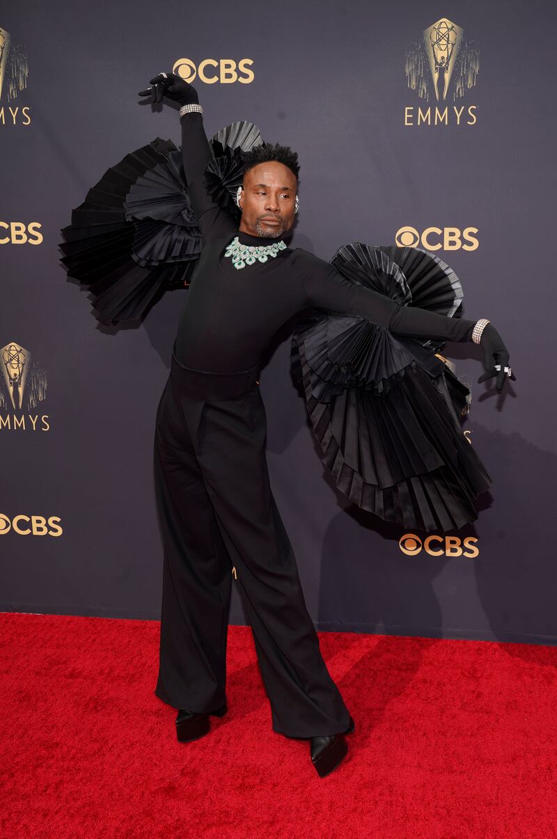 Billy Porter arrives in Ashi Studio. AP