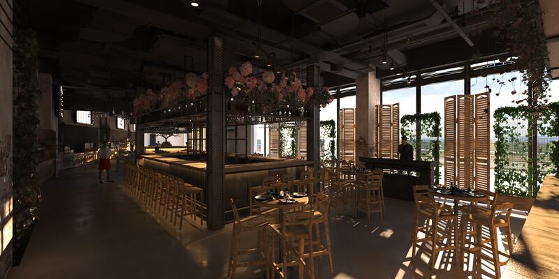 Social Distrikt, a new food hall, will open on The Pointe, Palm Jumeirah. All photos are by Social Distrikt