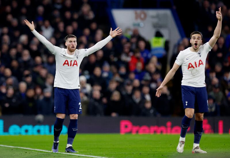 Tottenham Hotspur's Matt Doherty and Harry Winks. Reuters