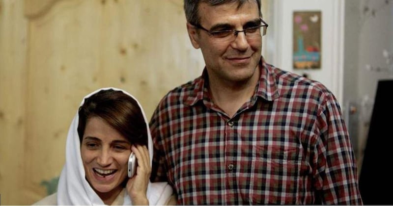 Human rights lawyer Nasrin Sotoudeh and her husband Reza Khandan. Amnesty International