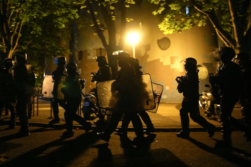 France had deployed 45,000 officers overnight to tackle the violence.  AP