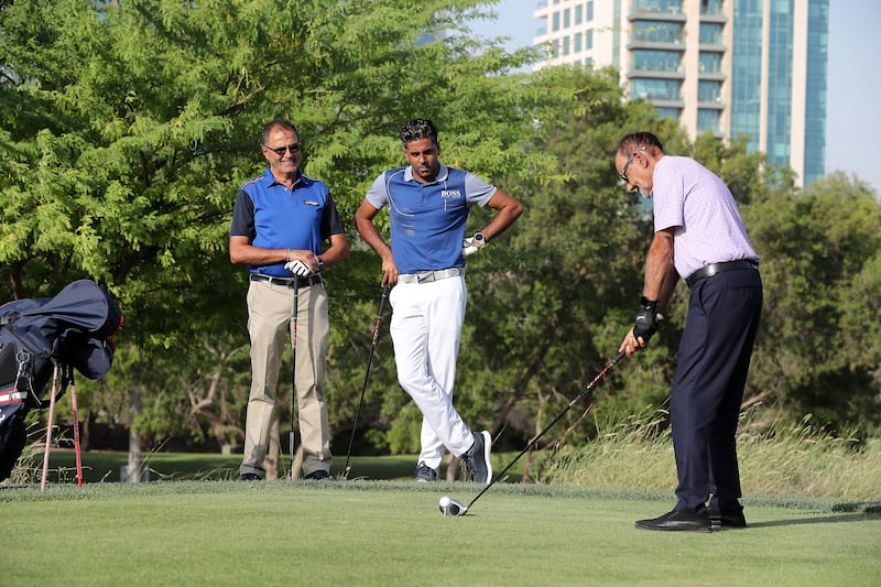 Habib Yusufali plays golf to stay sharp physically and mentally, and to spend time with his son and grandson. 