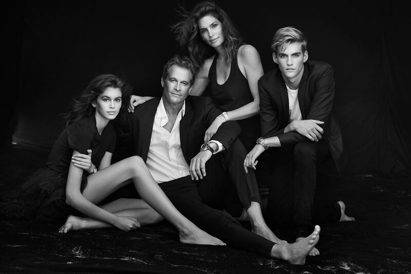 The Geber family stars in an ad campaign for Omega. Courtesy Omega