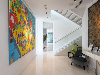 The property boasts artworks from world-famous artists. Courtesy Luxhabitat Sotheby's International Realty