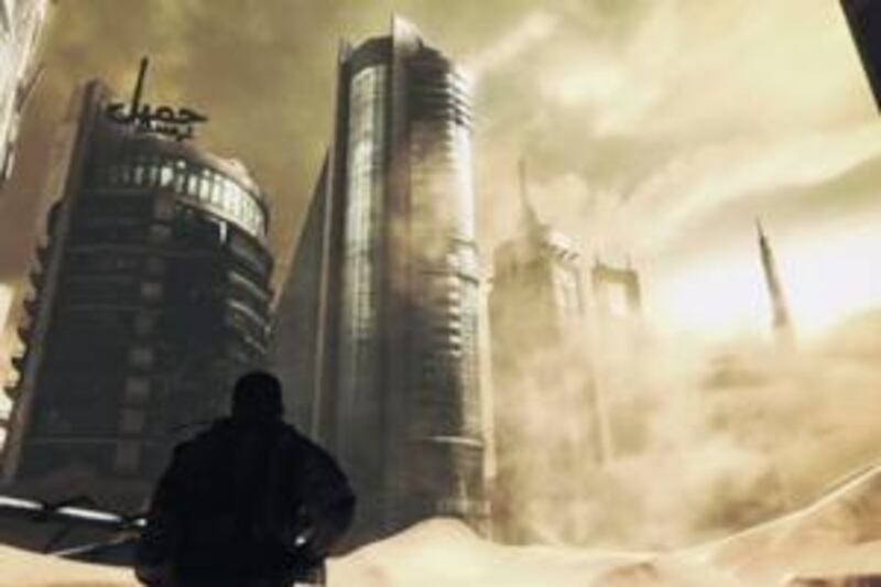 Image from Game Trailer.com  of the new video game Spec Ops¨: The Lineª  from 2K games
Narrative-driven military shooter features intense combat and gut-wrenching decisions set against the backdrop of the sandstorm-ravaged city of Dubai

