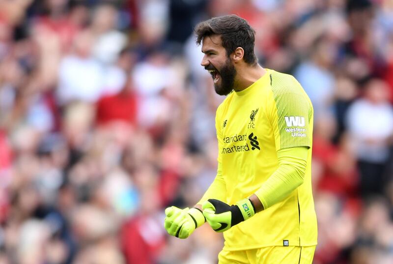 Alisson - Liverpool. The world's second costliest goalkeeper kept a clean sheet on his Premier League debut and was rarely troubled by West Ham. He will be best judged come the end of the month. Getty Images