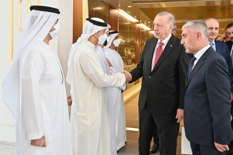 Mr Erdogan offers condolences to Sheikh Mansour and Sheikh Hamed bin Zayed, managing director of Abu Dhabi Investment Authority and member of Abu Dhabi Executive Council.