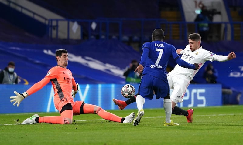 SUBS: Federico Valverde (for Mendy 63’) 5 – Brought on in an attacking switch, the midfielder struggled to make much of an impact, although produced a fine last-ditch block on Kante. PA