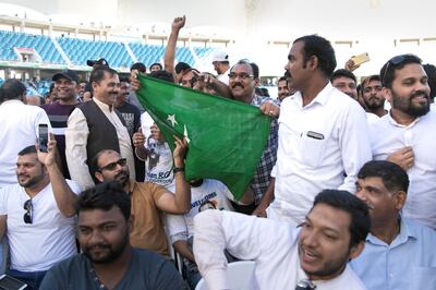 DUBAI, UNITED ARAB EMIRATES - JANUARY 11, 2019.
 
Crowds begin to gather ahead of Rahul Gandhi's speech today at Dubai International Cricket Stadium.

(Photo by Reem Mohammed/The National)

Reporter: Ramola Talwar.
Section:  NA