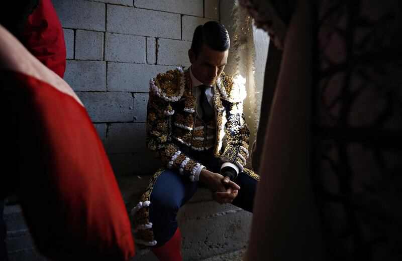 Spanish bullfighter Jose Maria Manzanares prepares before a bullfight held on the occasion of the ‘Feria de Paques’ Easter Festivities in Arles, southern France. The Easter Feria marks the start of the French bullfighting season. Guillaume Horcajuelo / EPA
