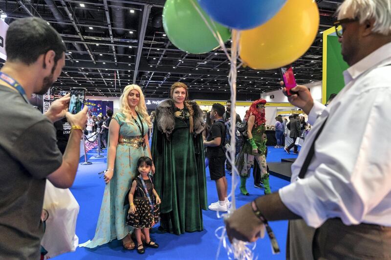 DUBAI, UNITED ARAB EMIRATES. 13 APRIL 2019. MEFCC 2019 at the Dubai World Trade Center. General view of Comic Con held in Dubai. (Photo: Antonie Robertson/The National) Journalist: Chris Newbold. Section: National.