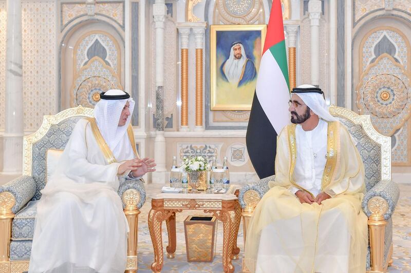 ABU DHABI, 3rd March, 2019 (WAM) -- Sheikh Mohammed bin Rashid Al Maktoum, Vice President, Prime Minister and Ruler of Dubai, today received the credentials of several foreign ambassadors to the UAE at the Presidential Palace in Abu Dhabi. H.H. Sheikh Abdullah bin Zayed Al Nahyan, Minister of Foreign Affairs and International Cooperation, was also present. His Highness received the credentials of diplomatic corps representing Egypt, New Zealand, Czech Republic, Japan, Dominica, Mauritania, Saudi Arabia, Uzbekistan, and Kazakhstan. Wam