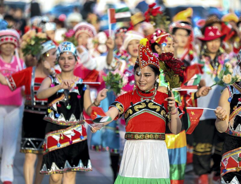 Dubai, UAE, February 16, 2018.  1500 people to attend Chinese New Year parade at City Walk.
Victor Besa / The National
National