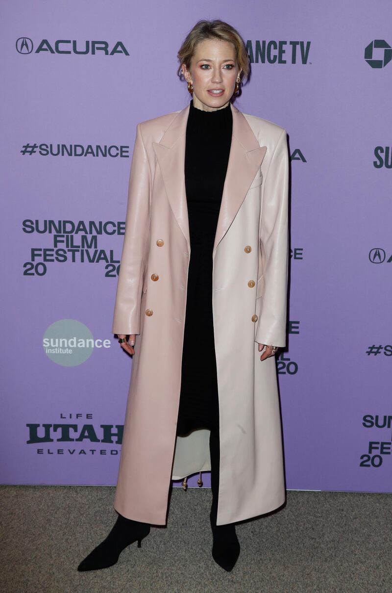 US actress Carrie Coon arrives for the premiere of the film 'The Nest' at the 2020 Sundance Film Festival in Park City, Utah. EPA