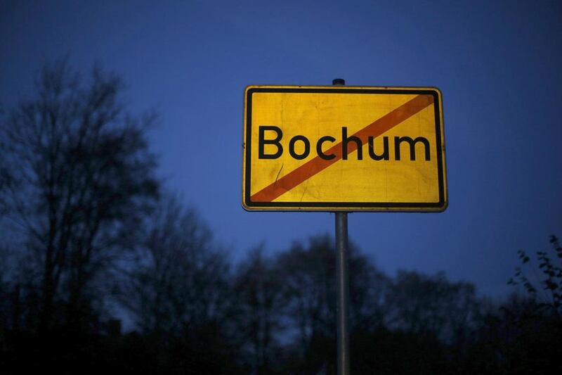 A traffic sign of Bochum. Ina Fassbender / Reuters