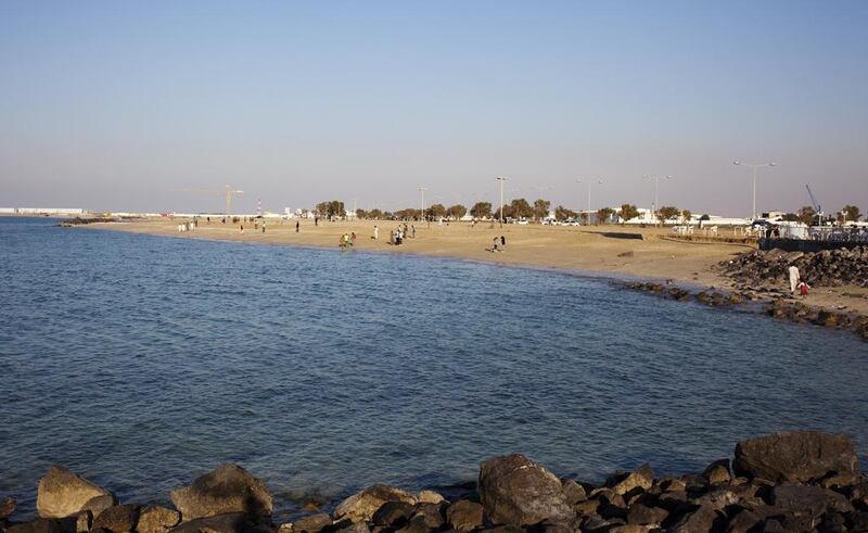 The Corniche in Umm Al Quwain, where a 1.2km walkway opened last year. Anna Nielsen for The National