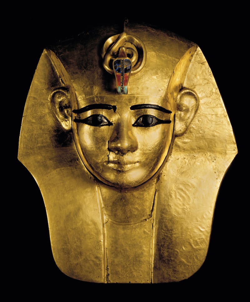 Funerary mask of King Amenemopet. Photo: World Heritage Exhibitions